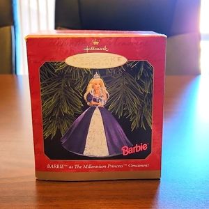 Hallmark Barbie as The Millennium Princess ornament 1999, in box.